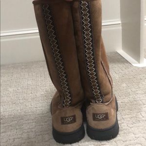 Tall tan uggs